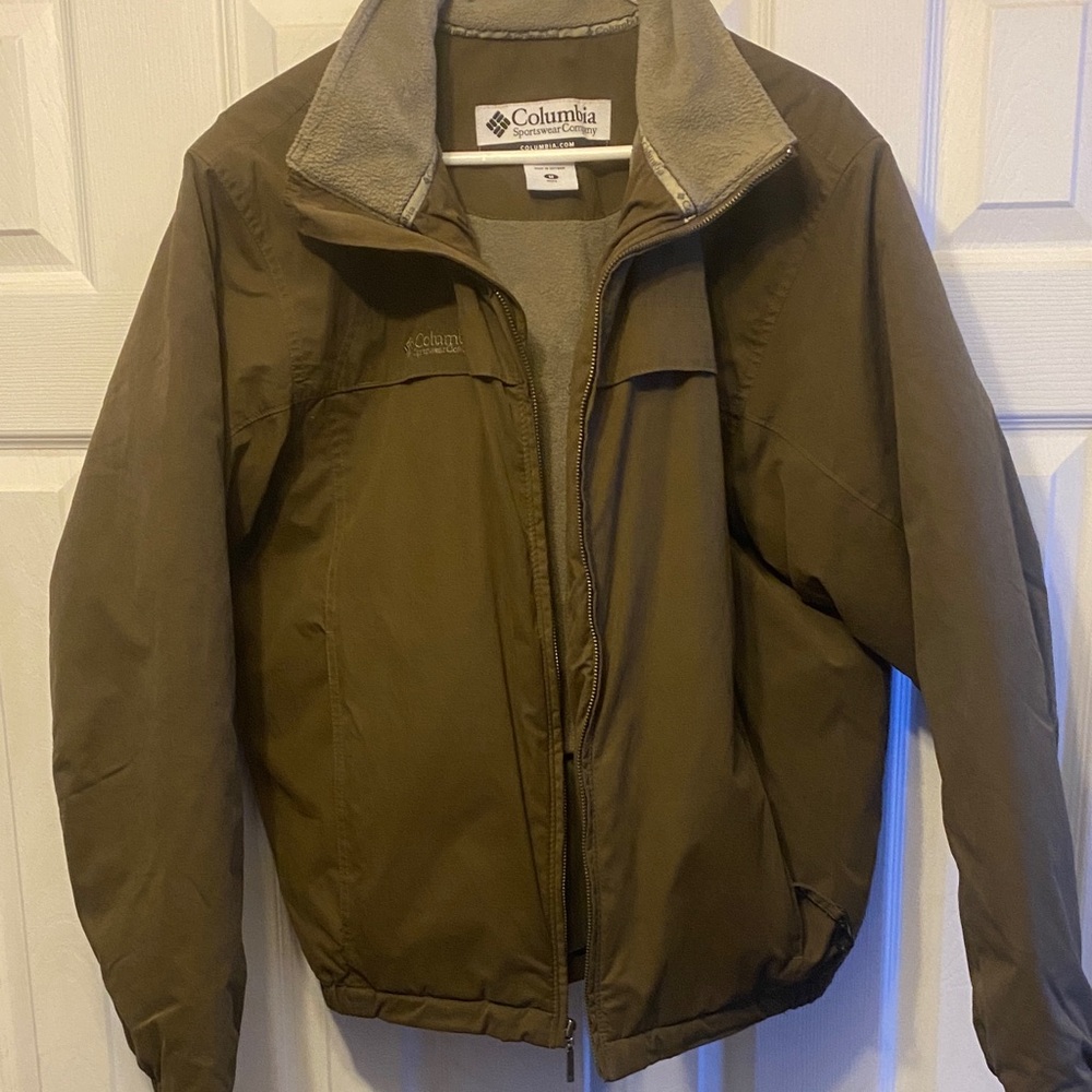 Columbia Men's Khaki Performance fleece lined Jacket